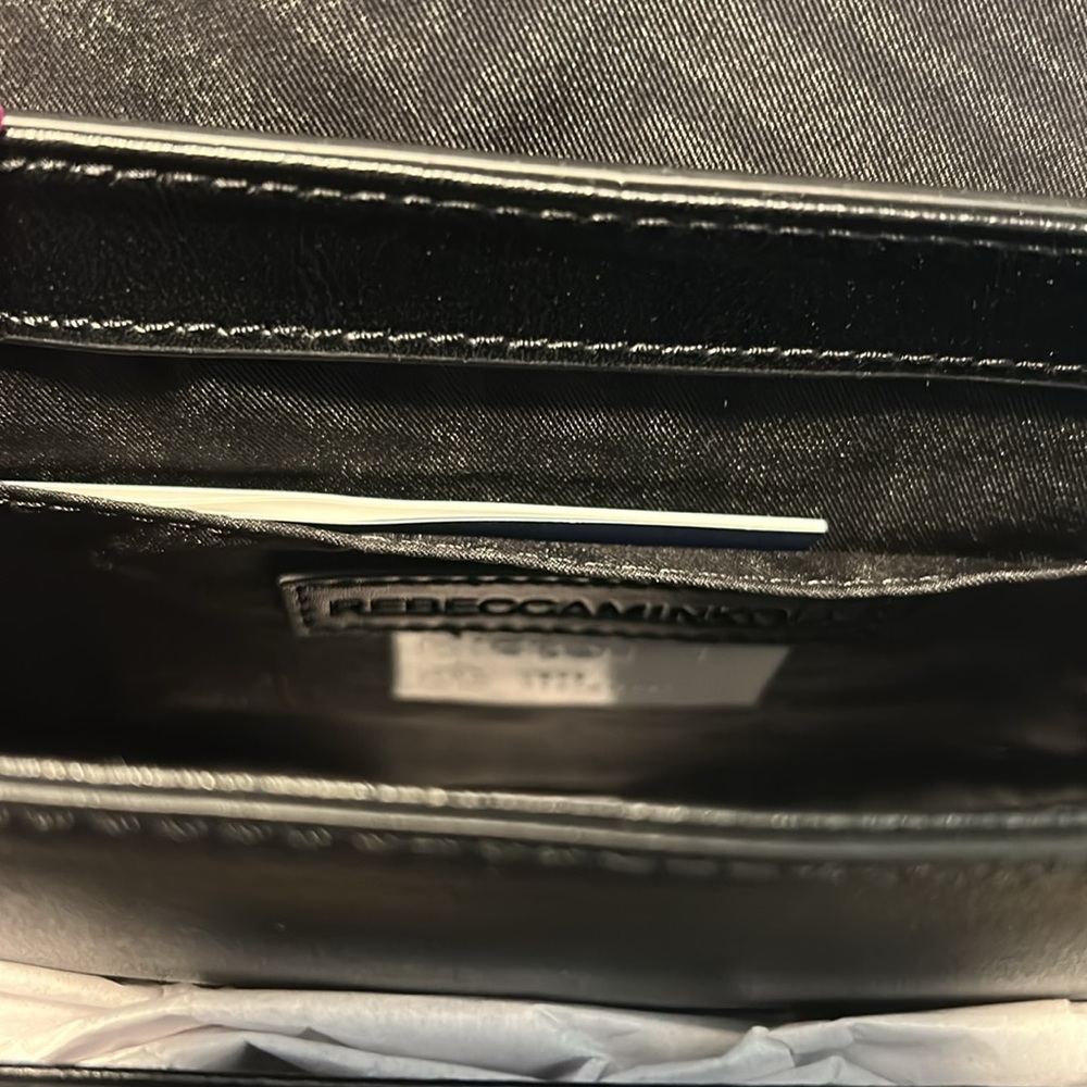 Rebecca Minkoff Astor Saddle Bag Cross Body Black Leather NWT - Picture 8 of 11